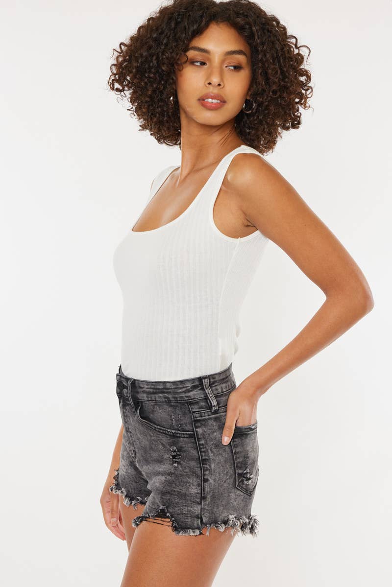 Kancan High Rise Black Shorts