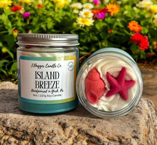 8oz. Beach Themed Dessert Soy Candle