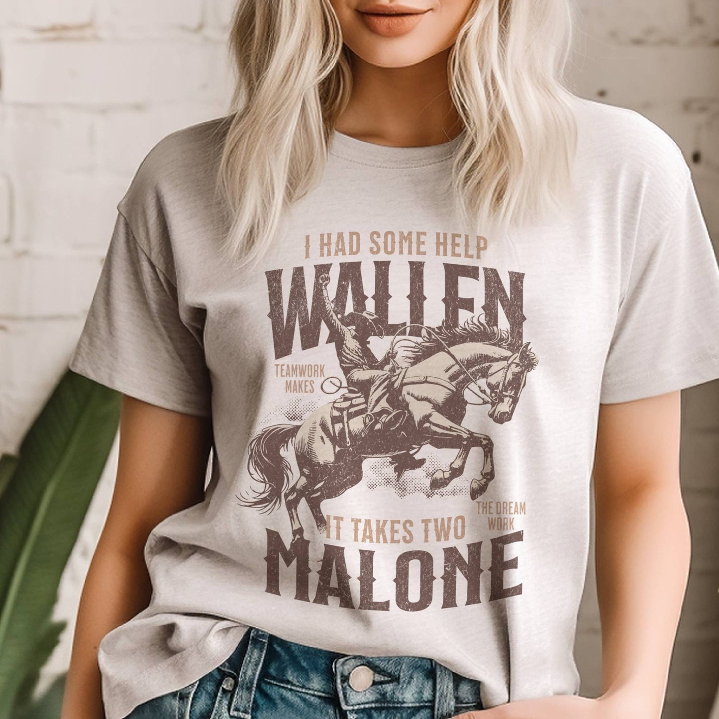 Wallen Malone Country Music Nashville Concert  Graphic Tee