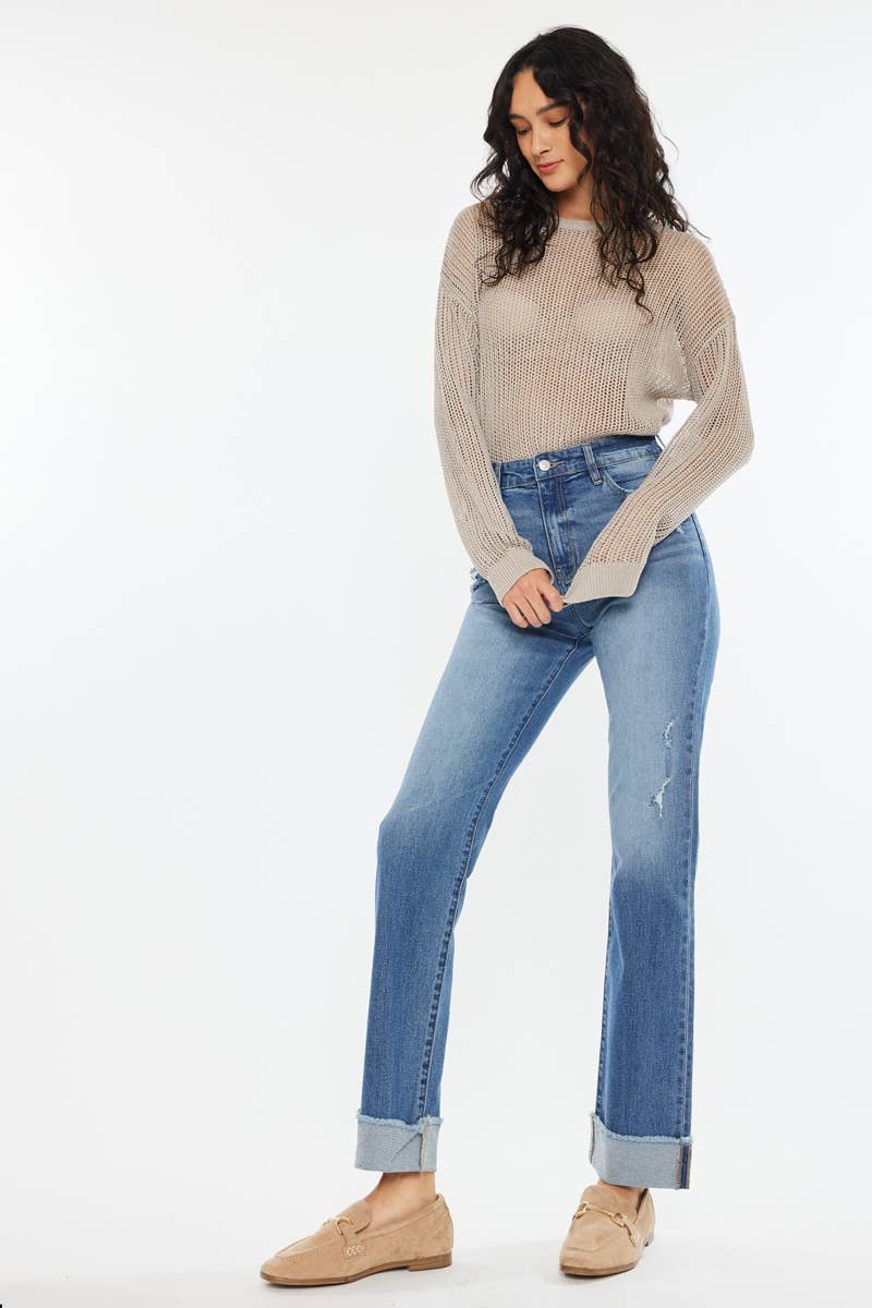 Kancan"Shy" HIGH RISE STRAIGHT JEANS