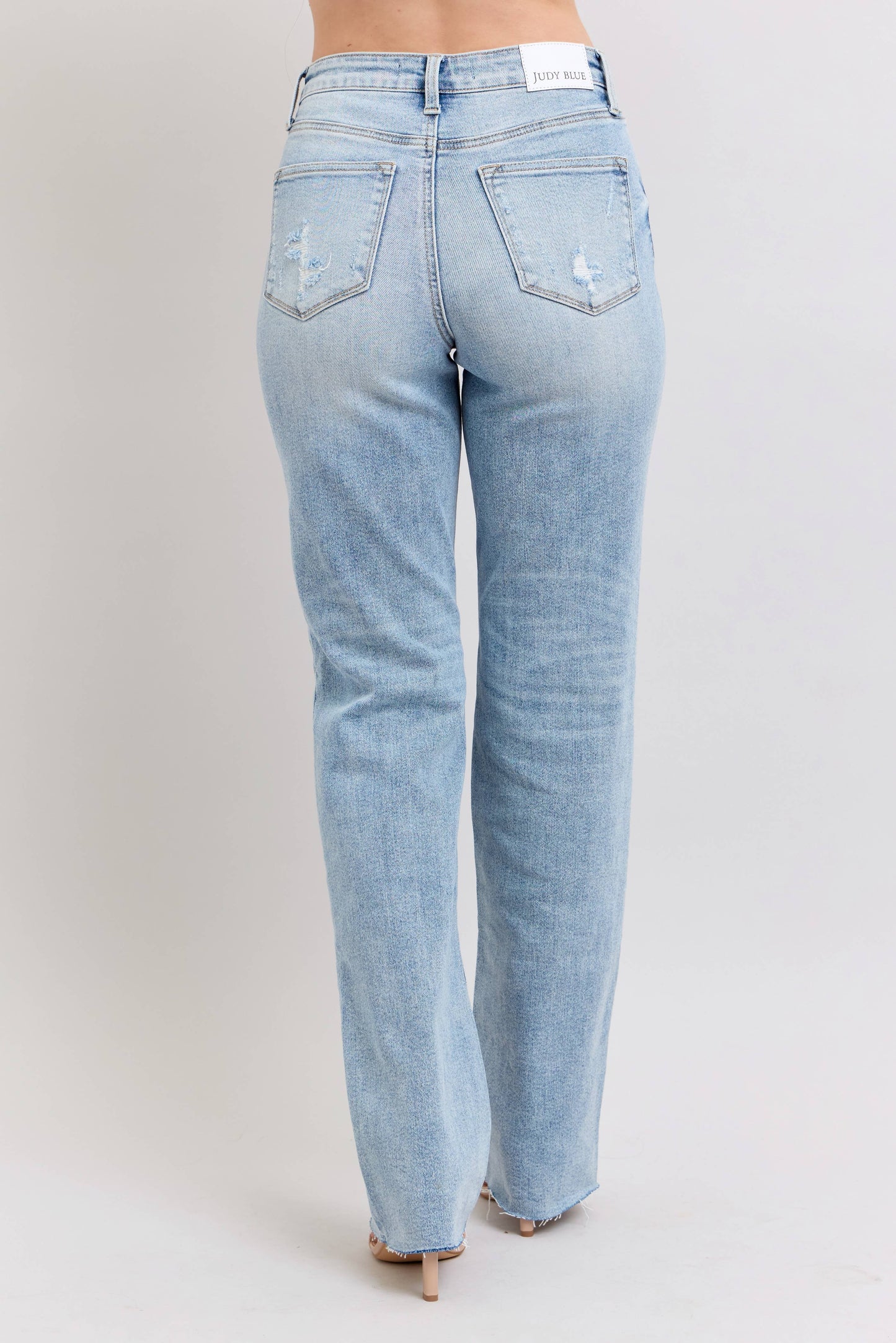 Judy Blue Light Wash Dad Jean