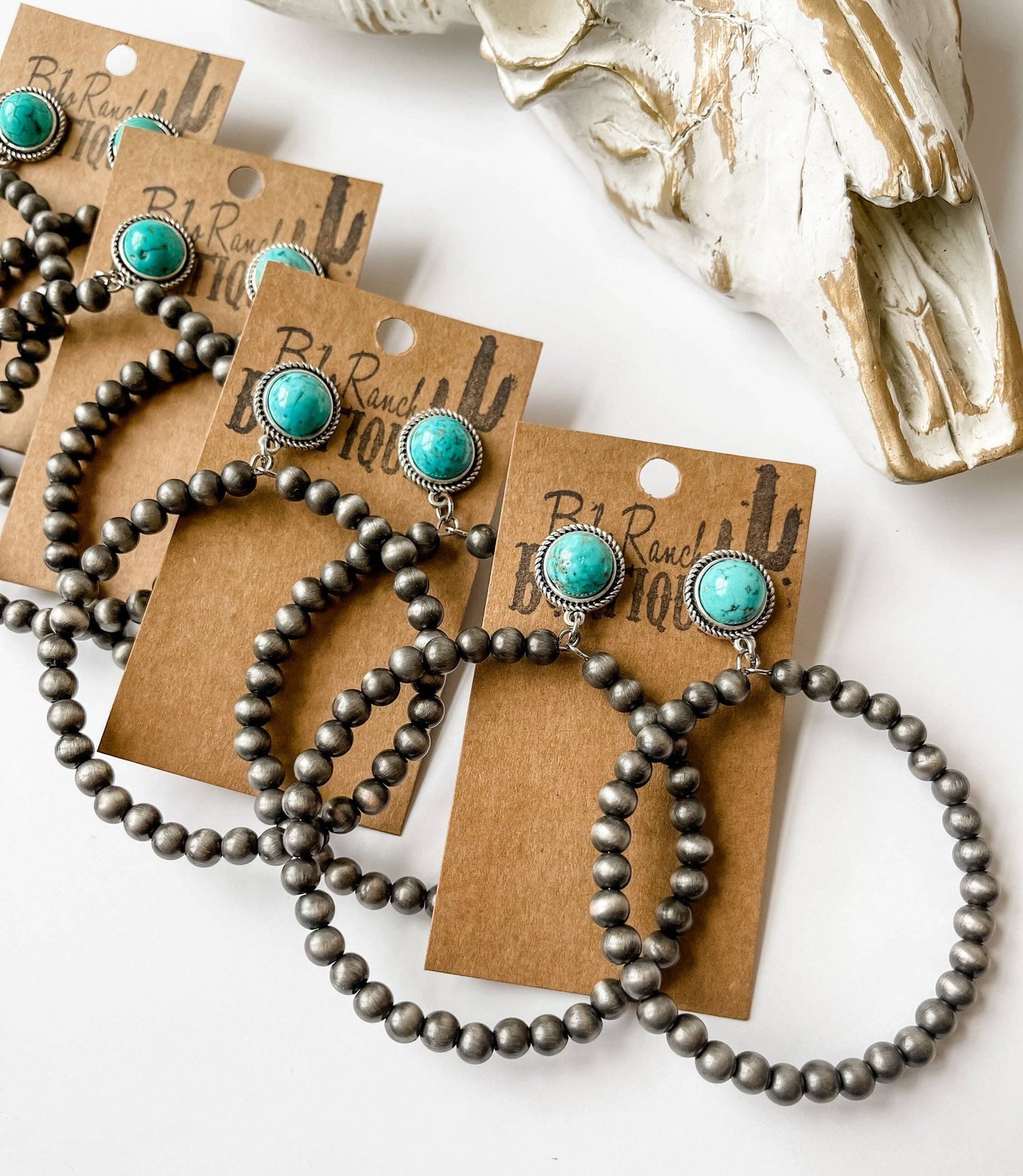 Hoop Stone Earrings