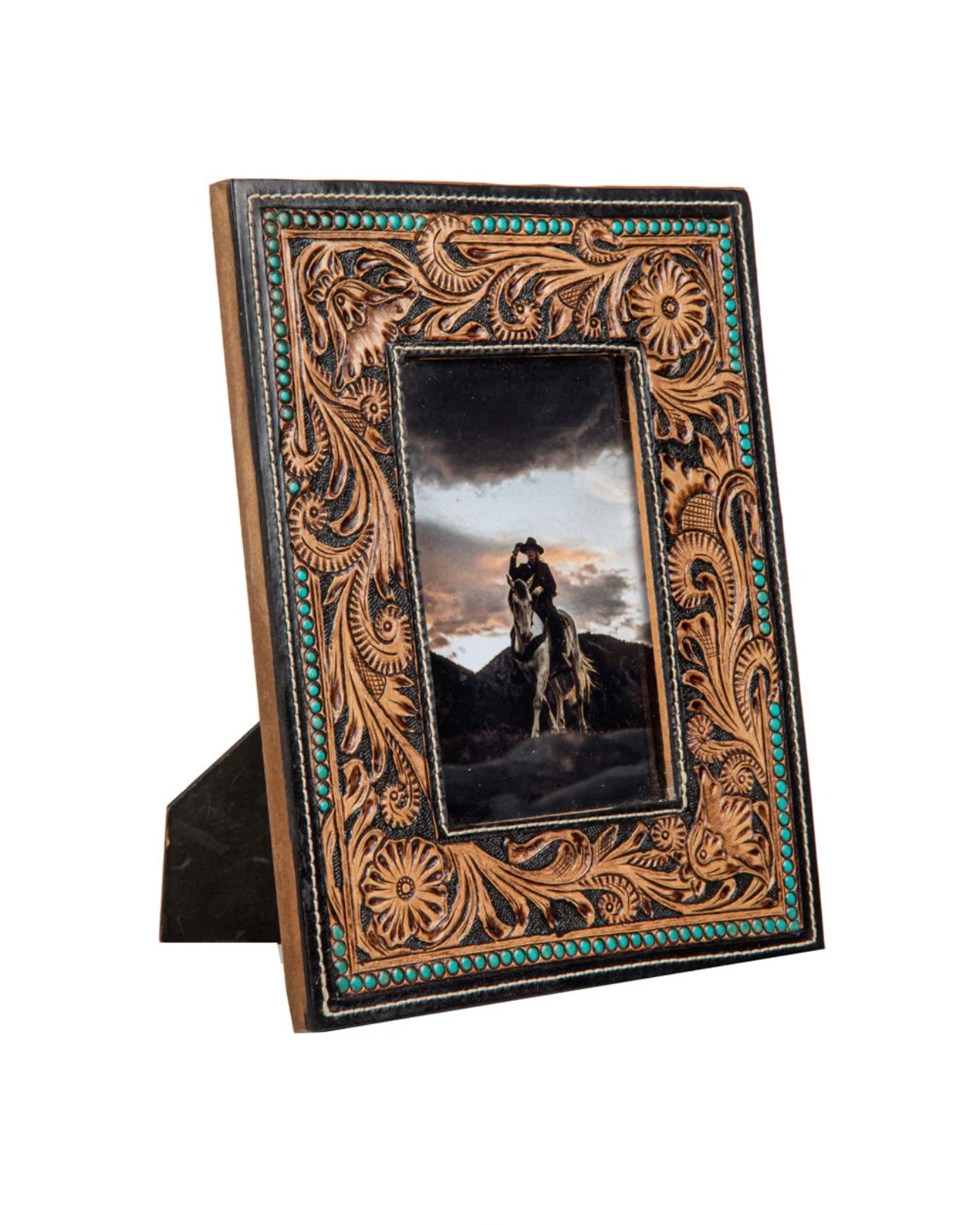 Myra Mesa Plateau Hand-Tooled Photo Frama