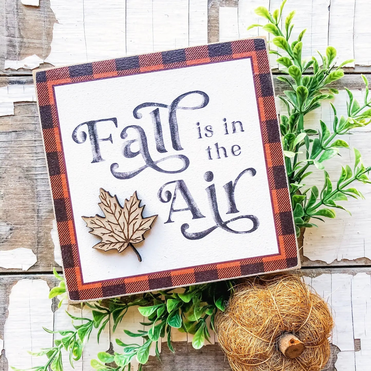 Fall Mini Block Tiered Tray Signs