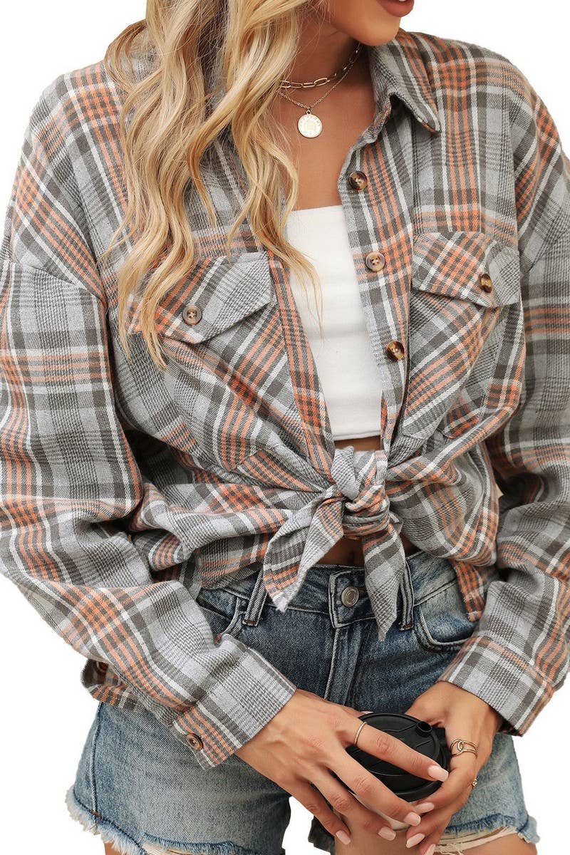 Over Sized Plaid Shirt