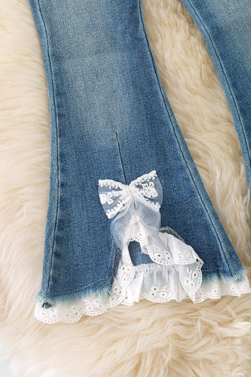 Girl’s Bow Bell Bottoms