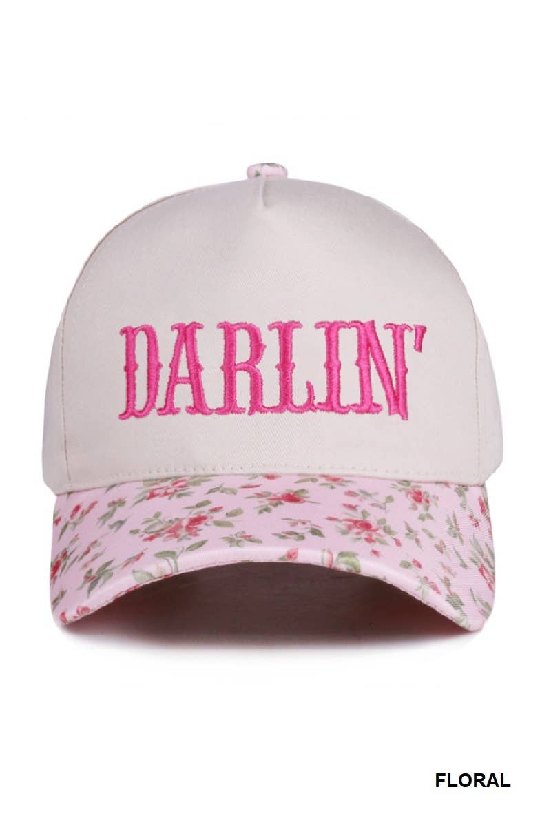 Darlin' Embroidered Two-tone Hat