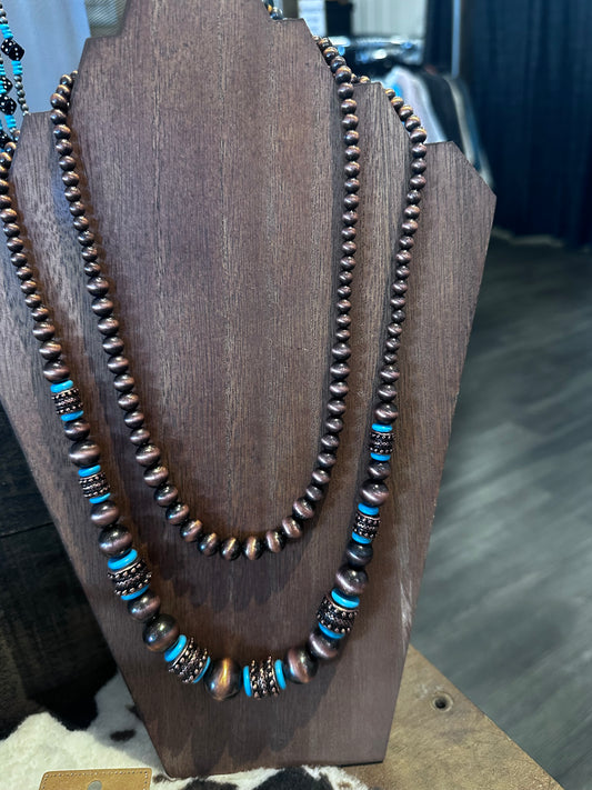 Multi-Strand Graduated Beaded Necklace