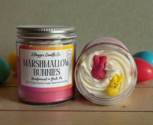 8oz. Marshmallow Peeps Easter Themed Soy Dessert Candle