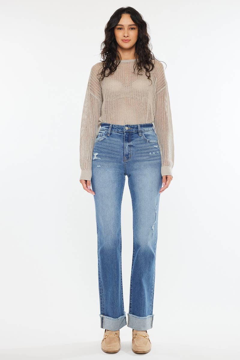 Kancan"Shy" HIGH RISE STRAIGHT JEANS