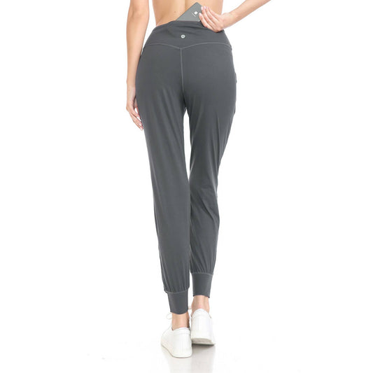 Charcoal Activewear Joggers with Hidden Back Pocket