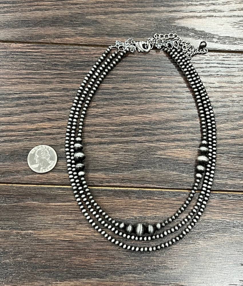 Handmade 17" Navajo Bead Necklace