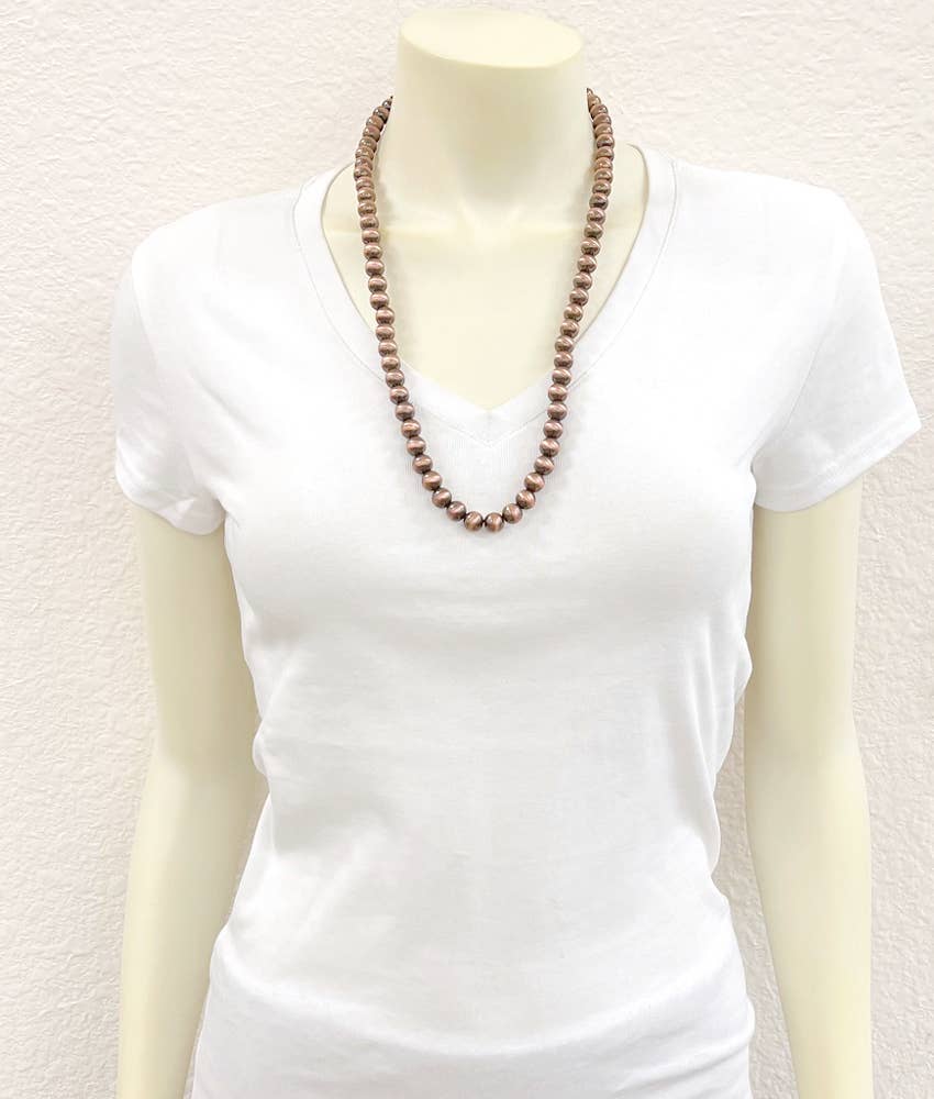 Blake Copper Pearl Necklace