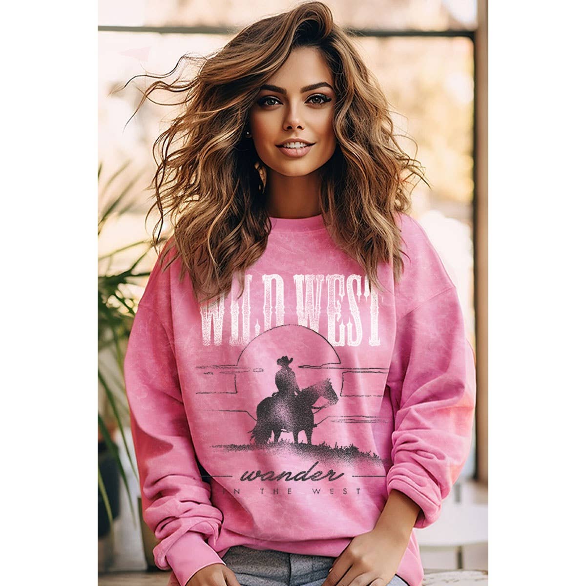 WILD WEST WANDER MINERAL GRAPHIC SWEATWHIRTS