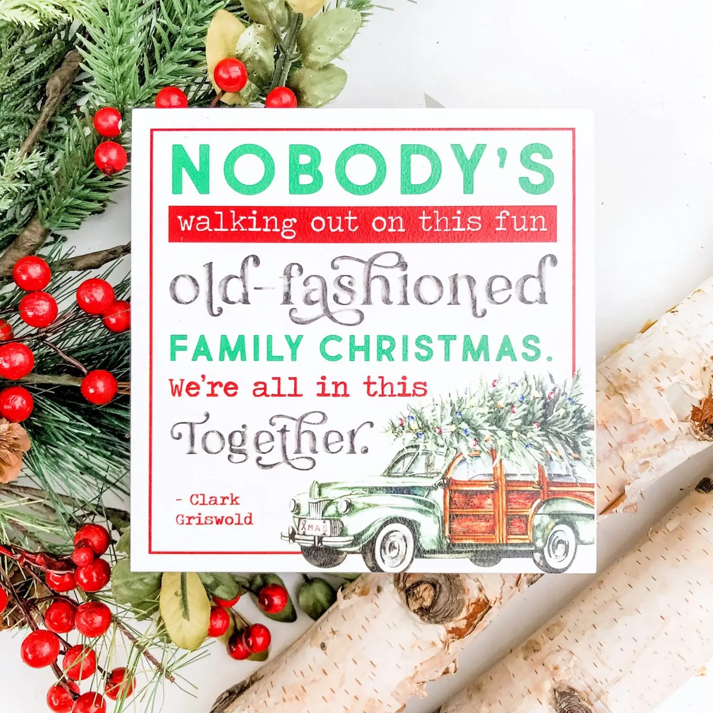 Christmas Mini Block Tiered Tray Signs - Laser Cut Design