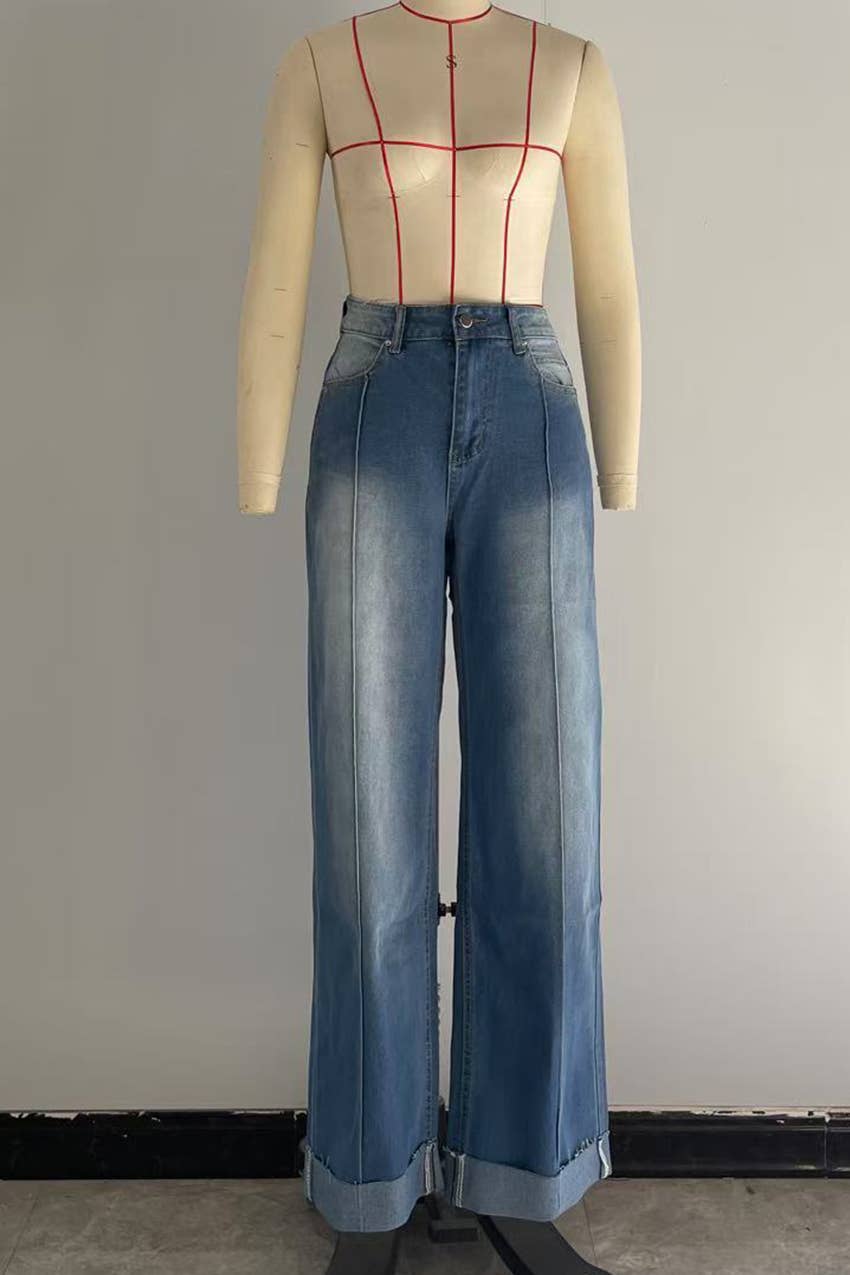 Casual Stretch Straight Leg Jeans