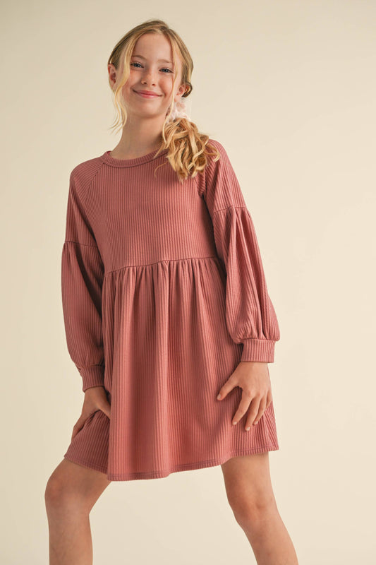 LONG SLEEVE KNIT DRESS