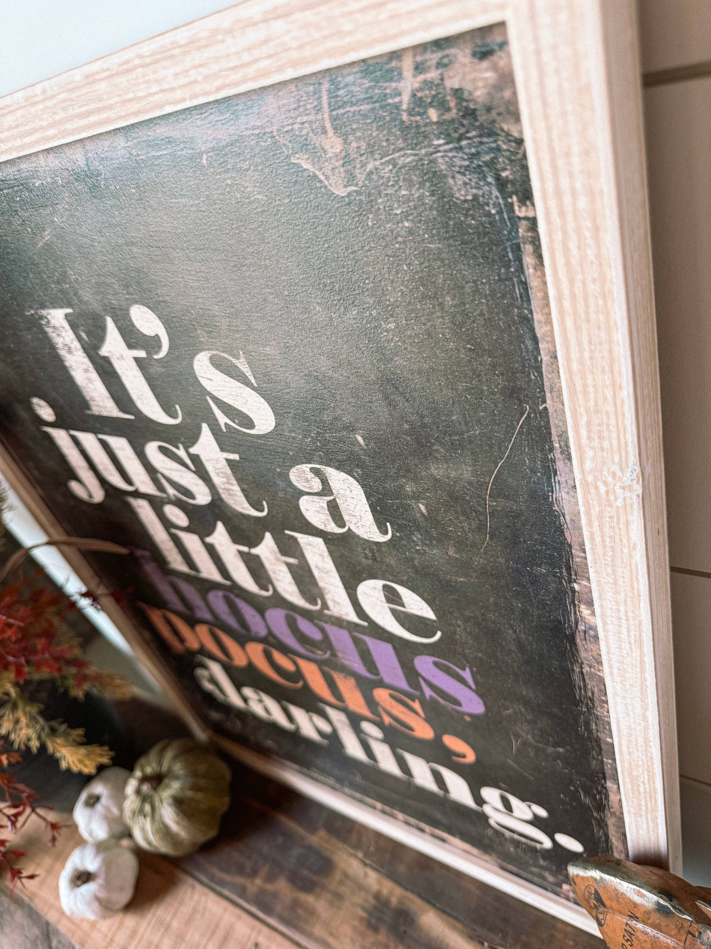 Hocus Pocus Halloween Wood Sign