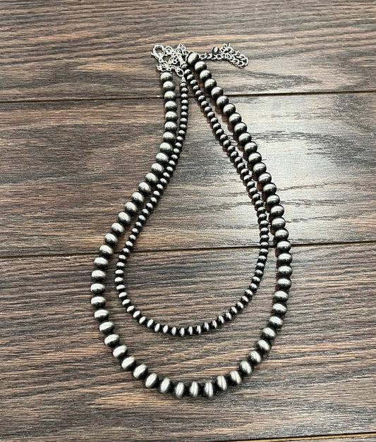 24" Double Strand Navajo Necklace