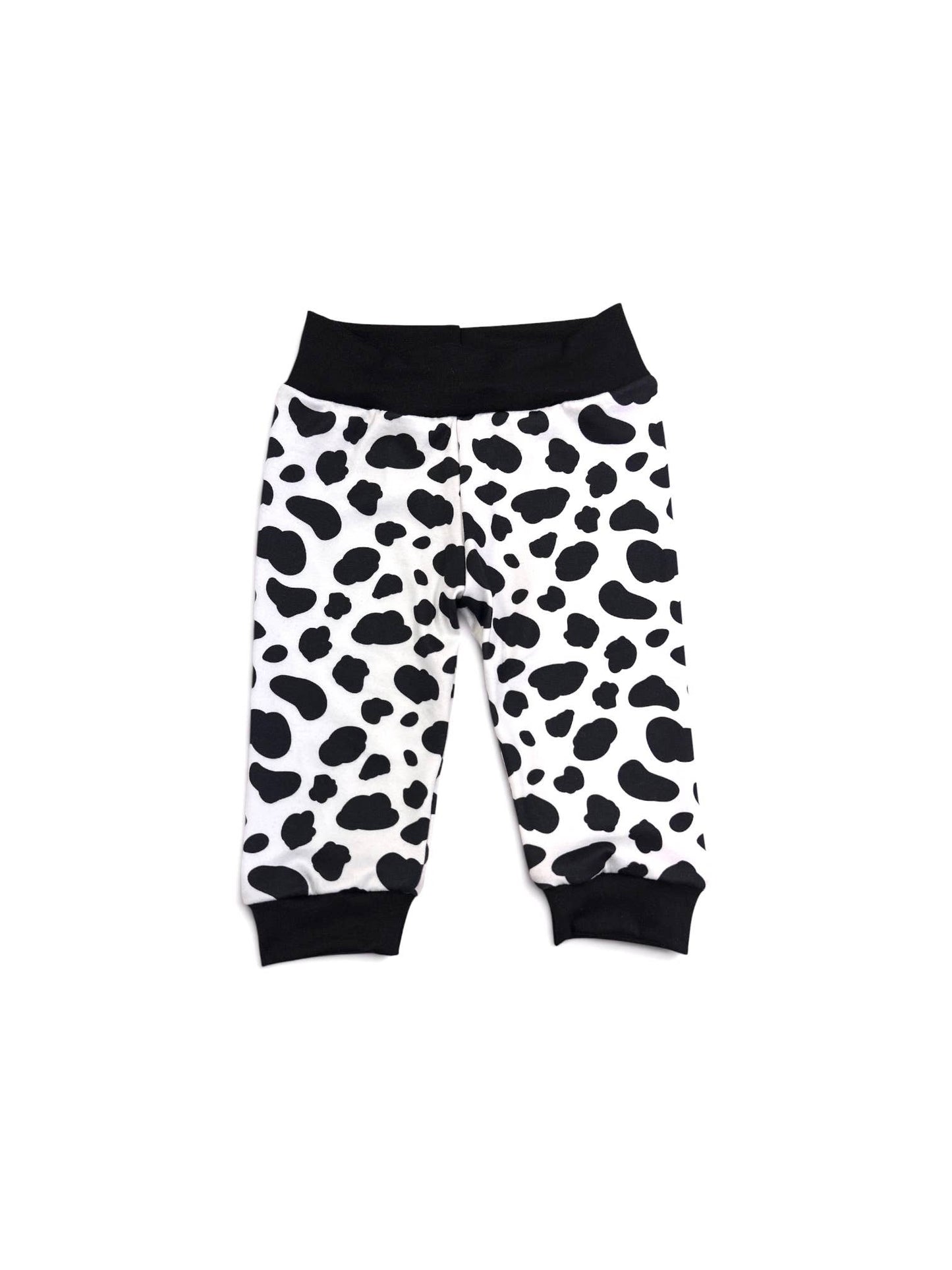 Black Cow Print • Baby/Toddler Joggers