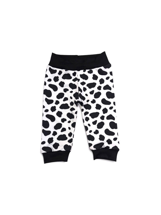 Black Cow Print • Baby/Toddler Joggers