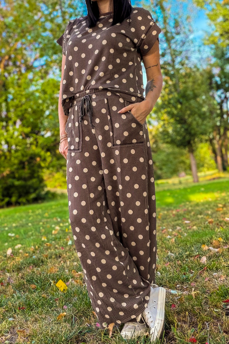 Mocha Dot Pants