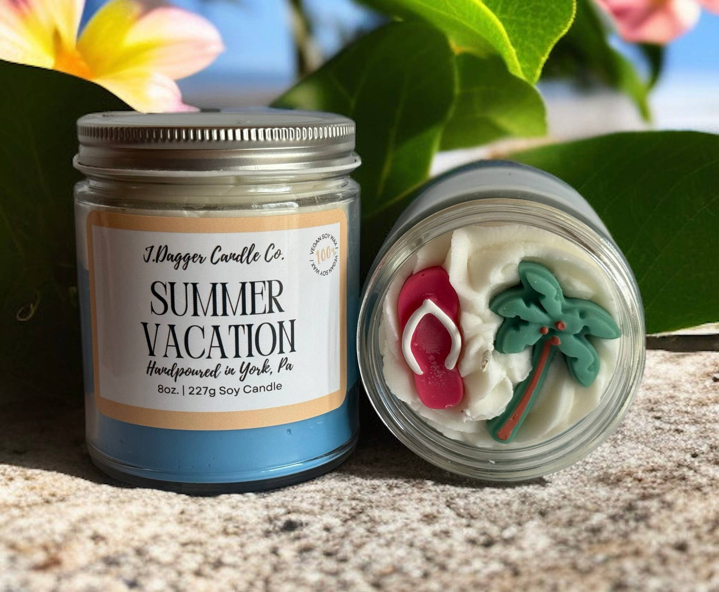 8oz. Summer Vacation Dessert Soy Candle