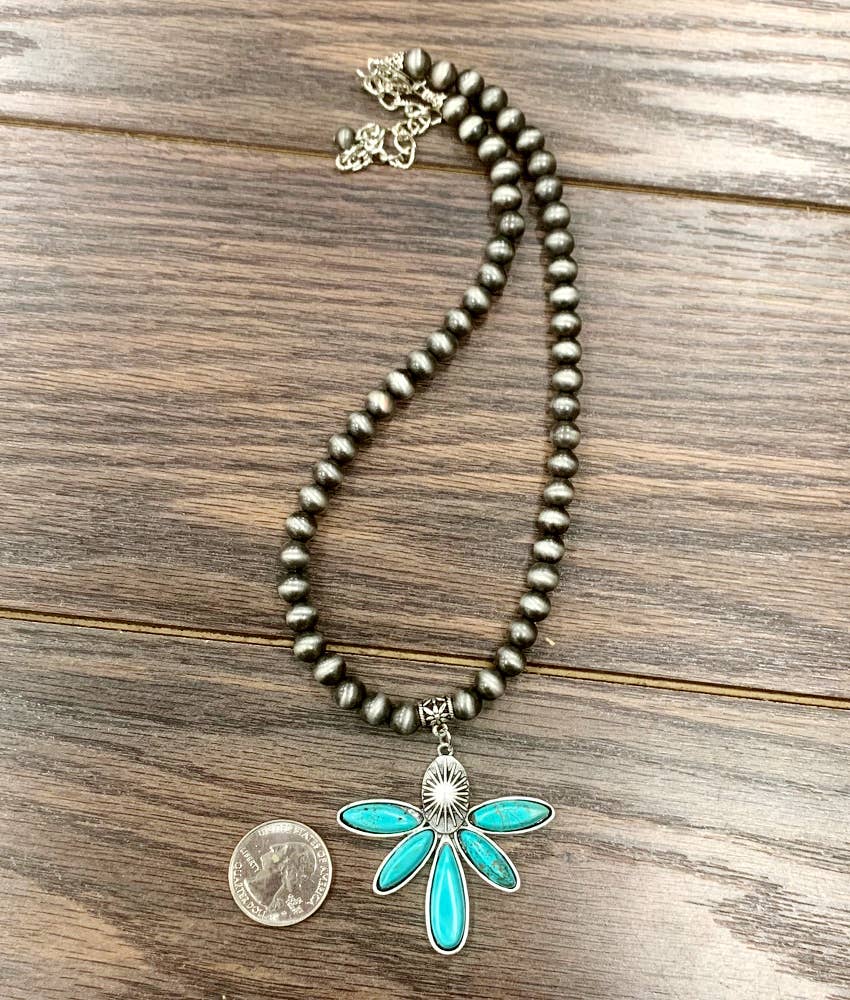 16" Navajo Turquoise Necklace