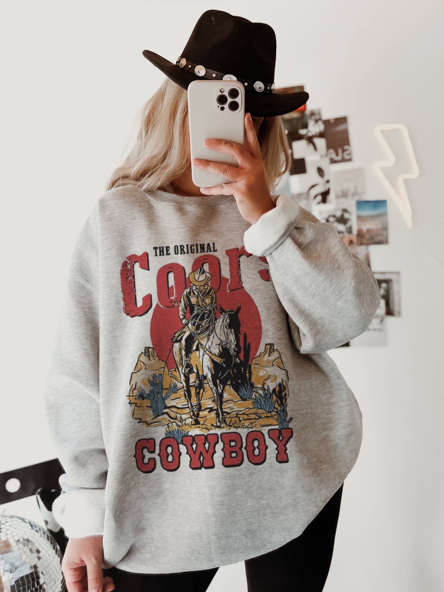The Original Coors Cowboy Crewneck
