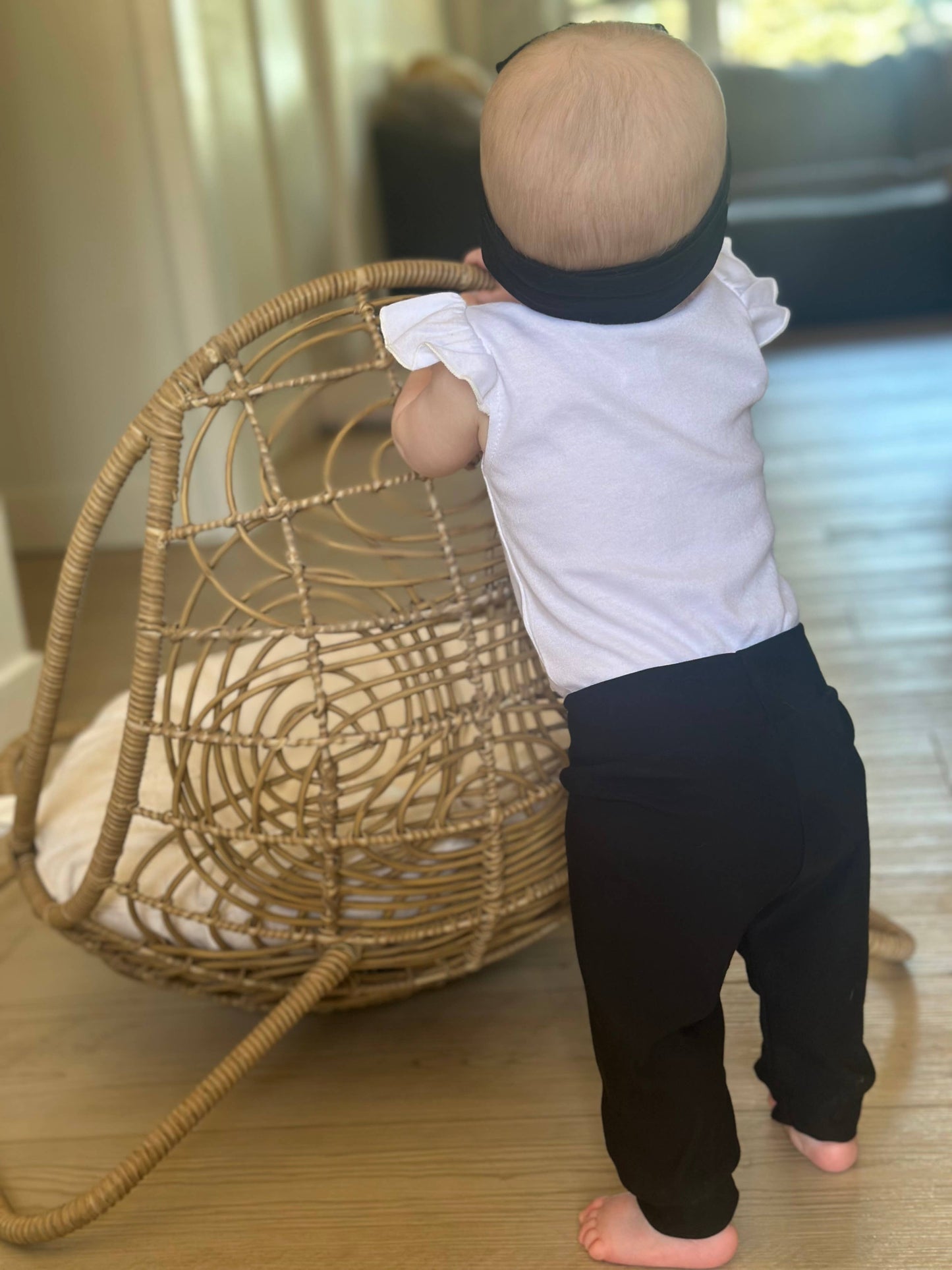 Basic Black Baby+Toddler Joggers