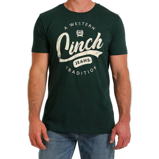 Cinch Men's Short Sleeve Tee- Green