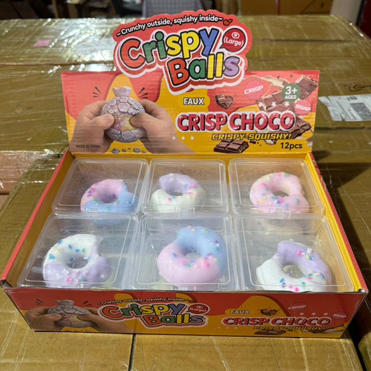 Crispy Crackling Notched Donut Toy