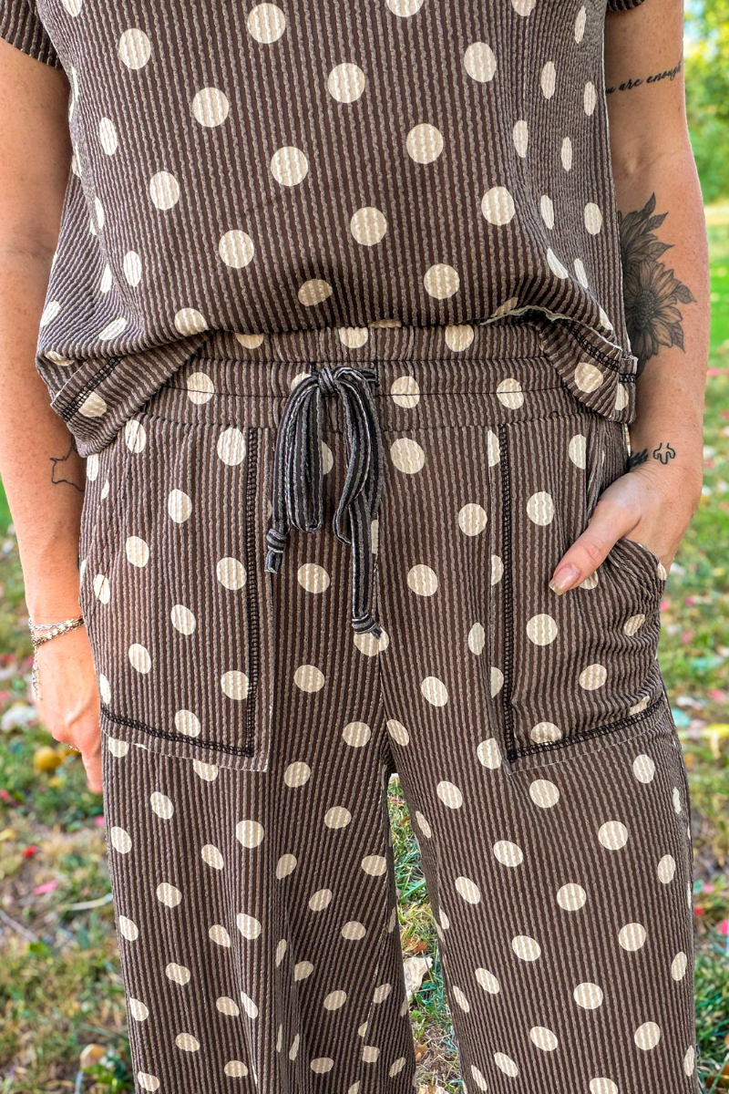 Mocha Dot Pants