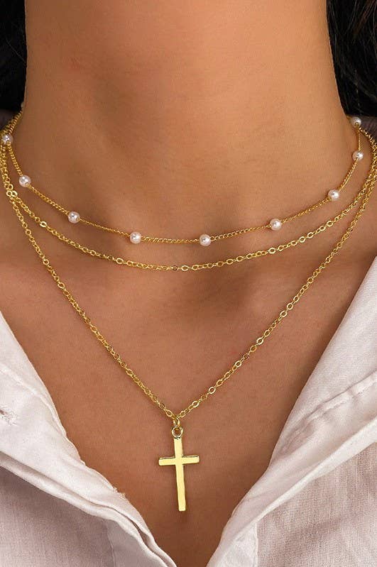 Gold Cross Necklace