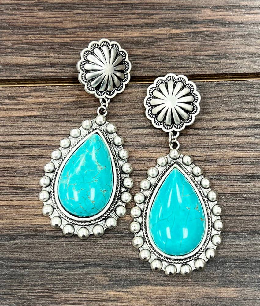 Turquoise Post Earrings