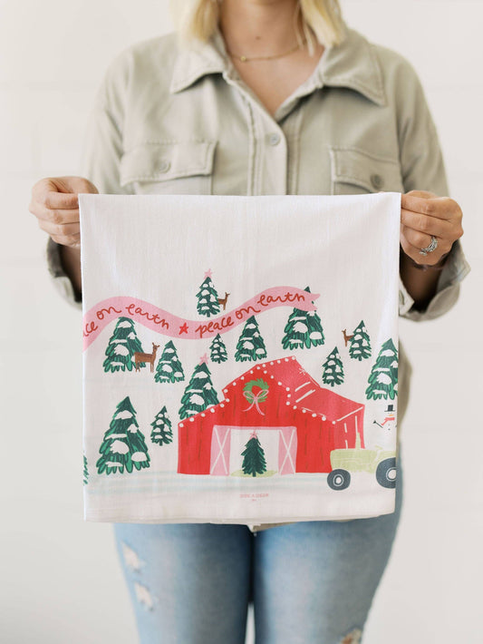 Peace on the Farm Flour Sack Towel