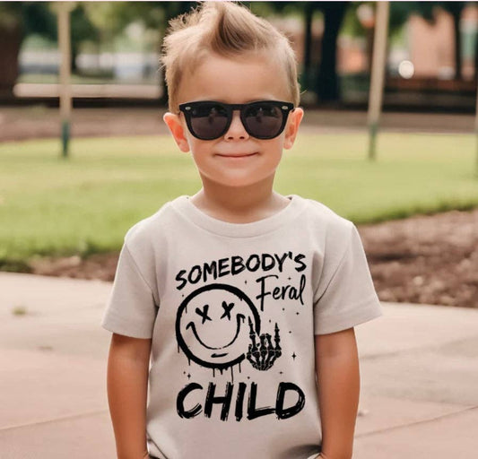 Somebodys Feral Child Toddler Tee
