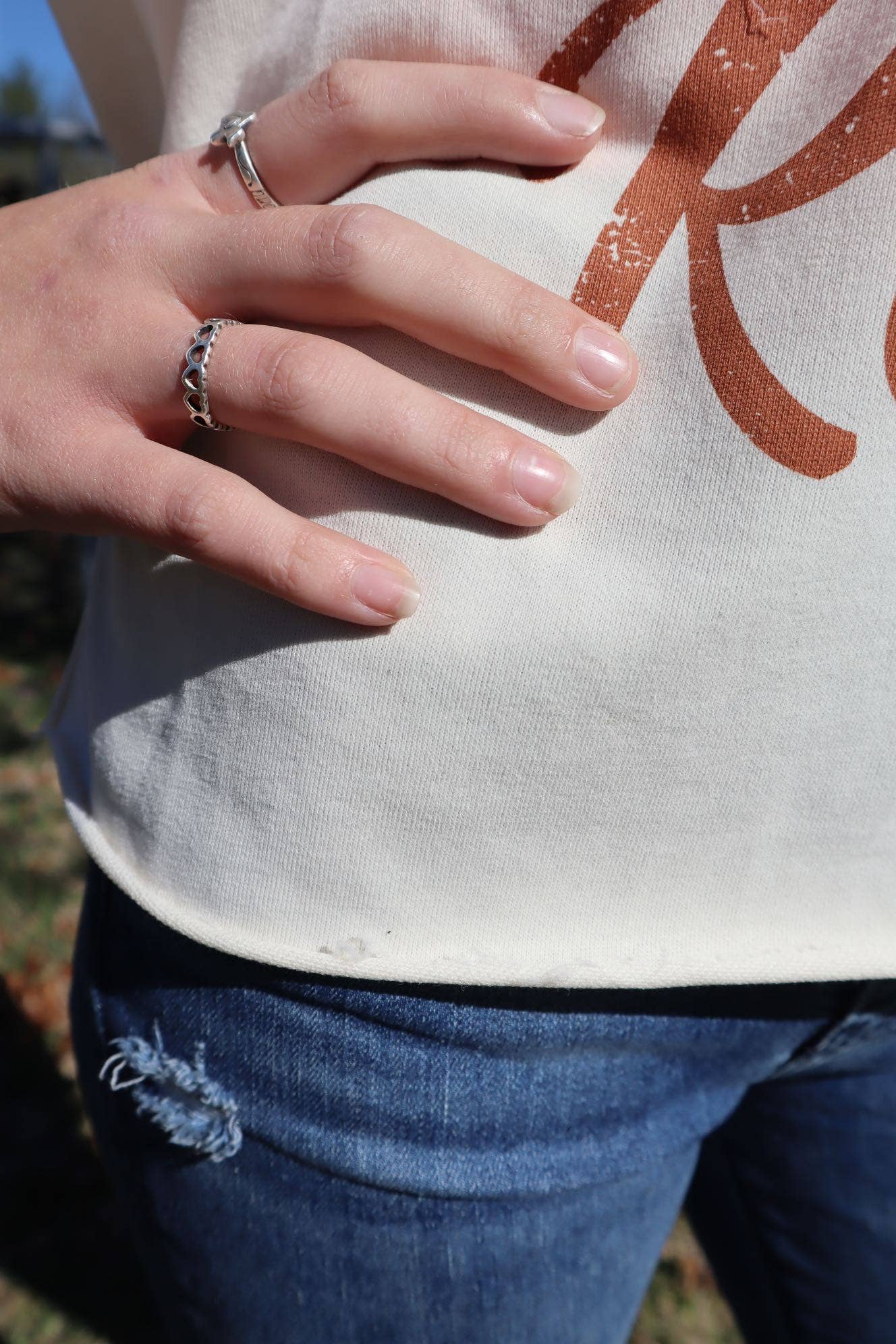 Take Me to the Rodeo Light Weight Sweatshirt- White
