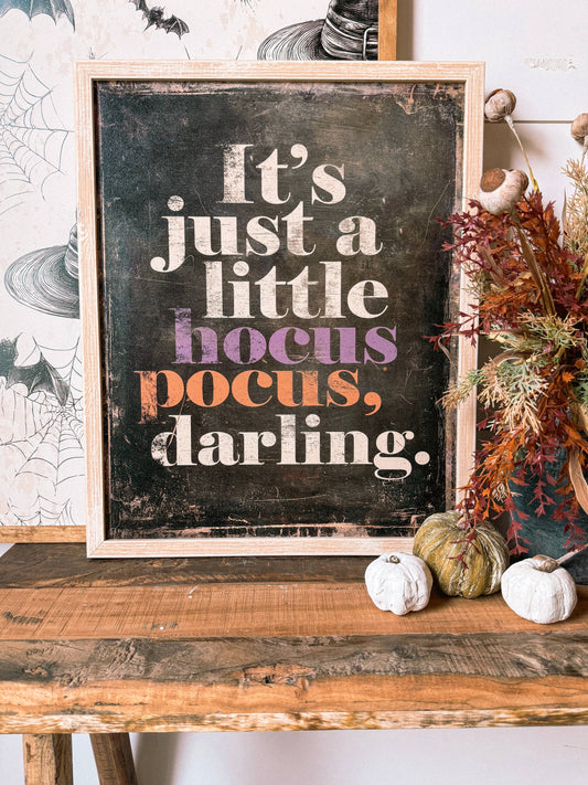 Hocus Pocus Halloween Wood Sign