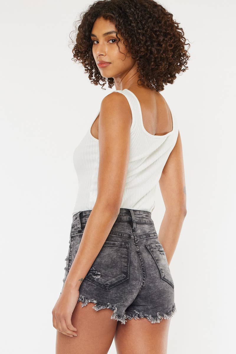 Kancan High Rise Black Shorts