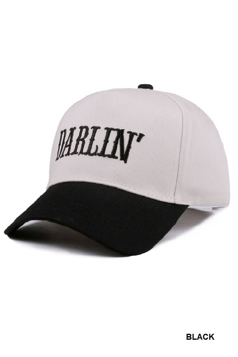 Darlin' Embroidered Two-tone Hat