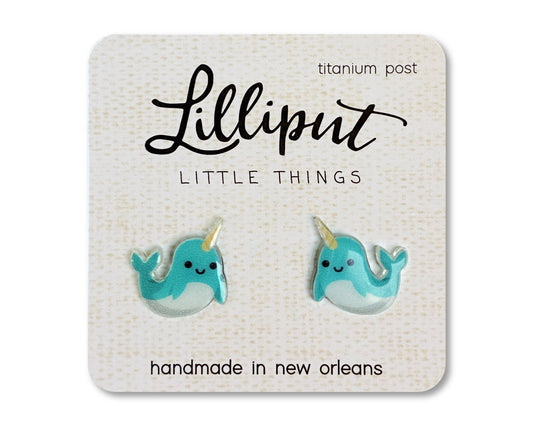 Kid's Narwhal Earrings