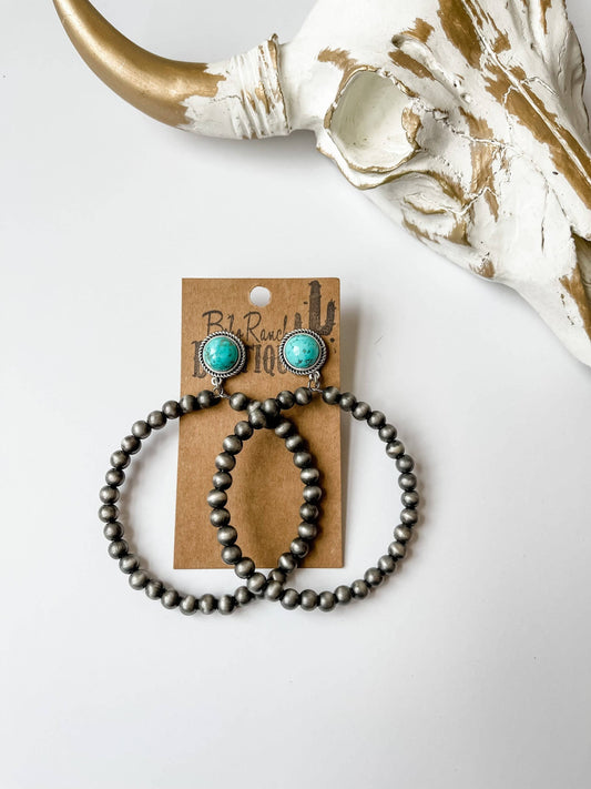 Hoop Stone Earrings