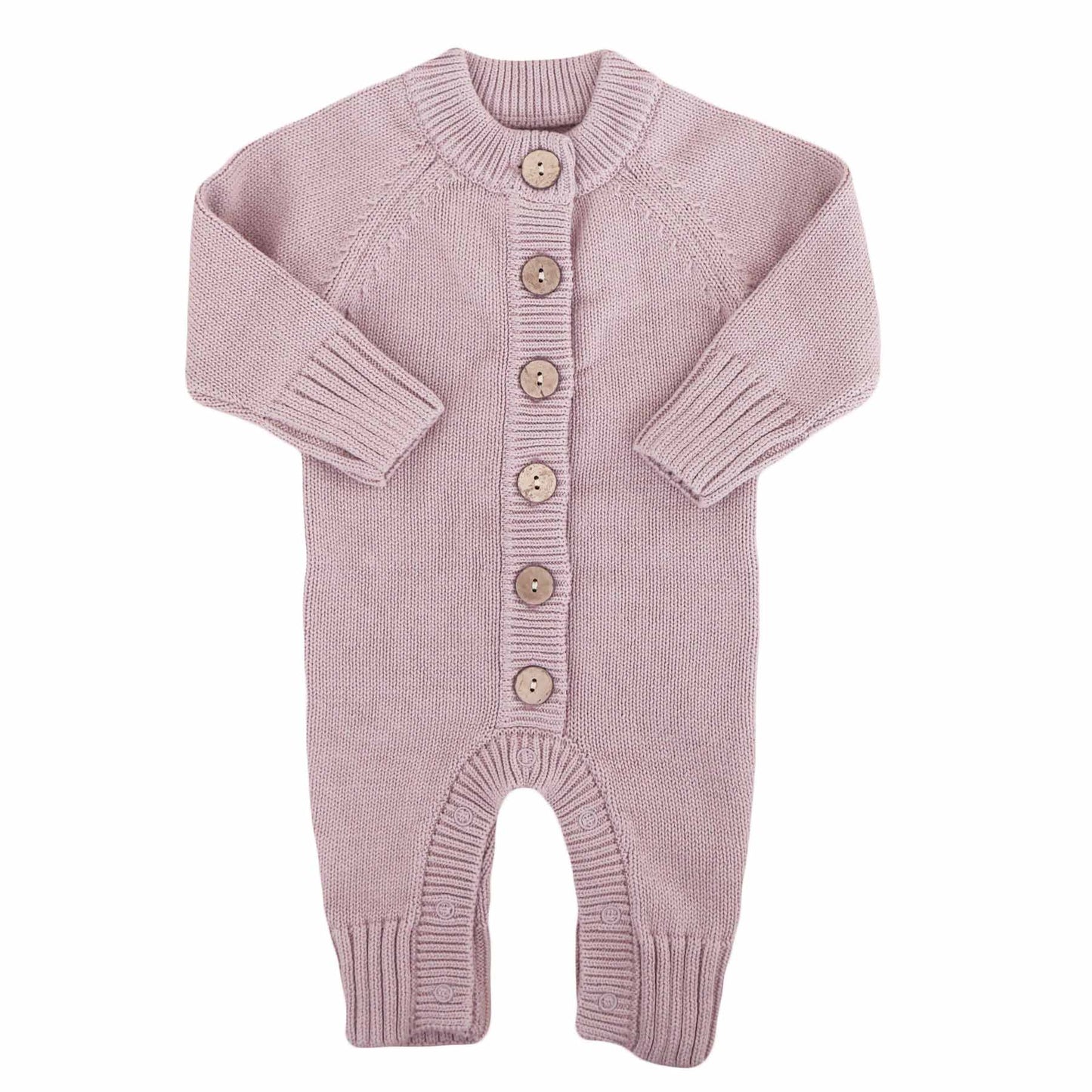 Knit Sweater Button Romper