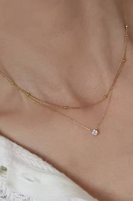 Layered Diamond Necklace
