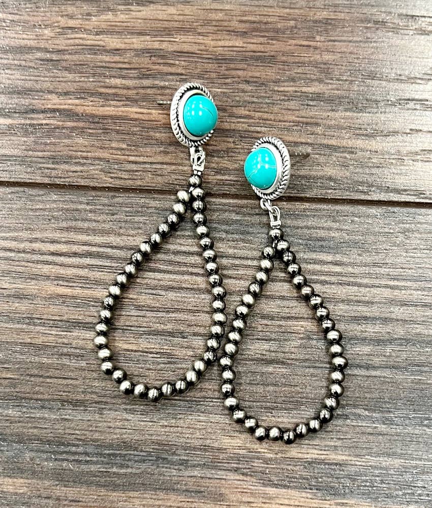Handmade Polish Navajo Bead Post Earrings