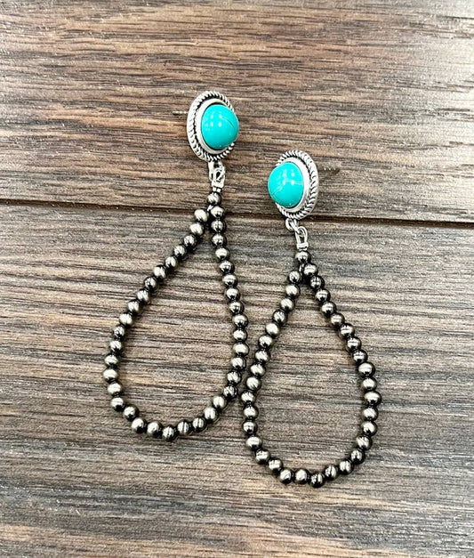 Handmade Polish Navajo Bead Post Earrings