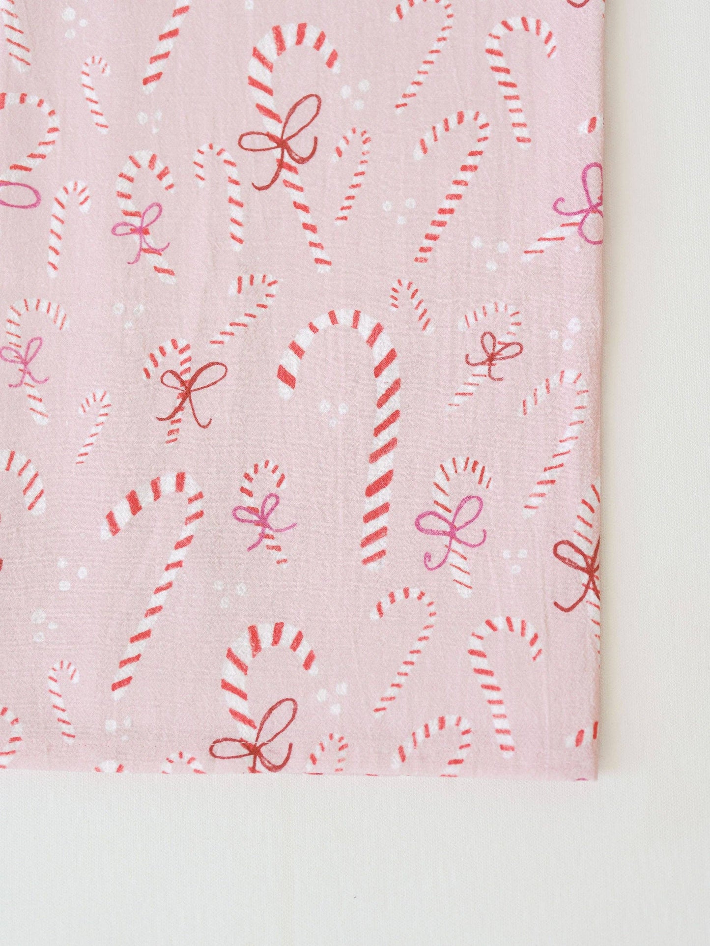 Candy Cane Full Pattern Flour Sack Towel
