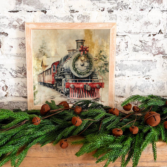 Christmas Train Print  - Square