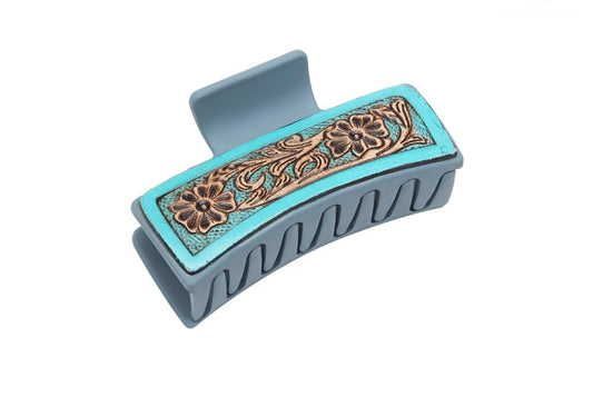 Myra Turquoise Trails Claw Clip
